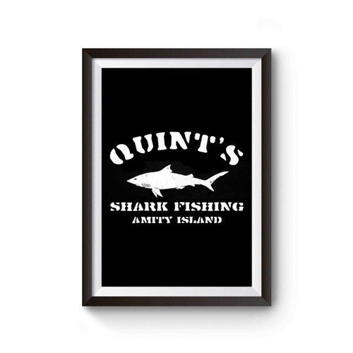 Quint's Shark Fishing Jaws Amity Island Brody Orca Spielberg Poster