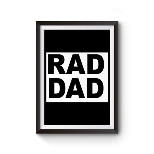 Rad Dad Blocked Letters Poster