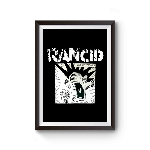 Rancid Give Em The Boot Retro Poster