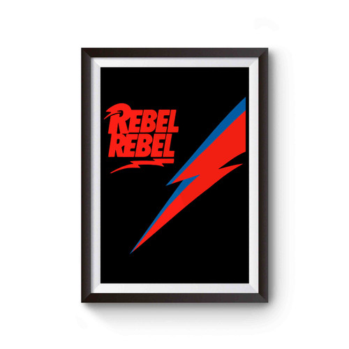 Rebel Lightning David Bowie Poster
