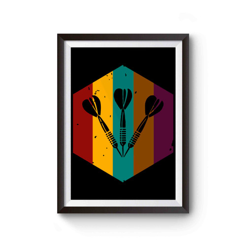 Retro Darts Poster