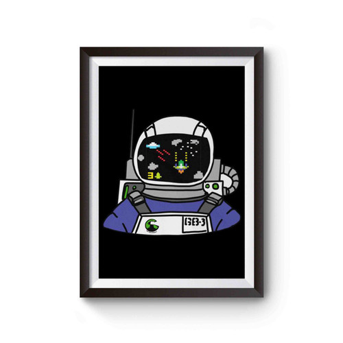 Retro Video Game Astronaut Poster