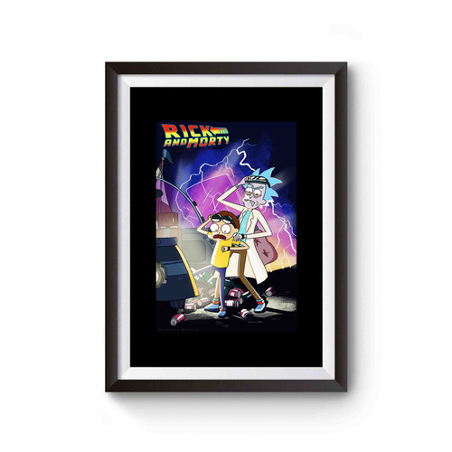 Rick And Morty Back To The Future Inspired Poster