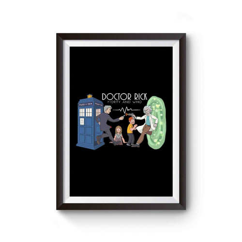 Rick And Morty Doctor Who Combo Poster