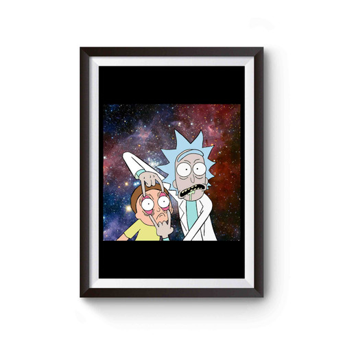 Rick And Morty In Space Galaxy Nebula 1 Poster