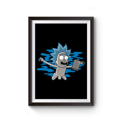 Rick And Morty Nirvana Style Inspired Poster