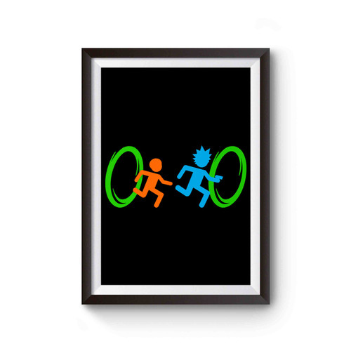 Rick And Morty Portal Gaming Style Poster