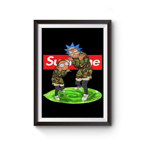 Rick And Morty Red Box Logo Poster