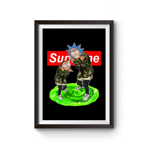 Rick And Morty Supreme Poster