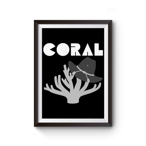 Rick Grimes Carl Coral Hat Poster