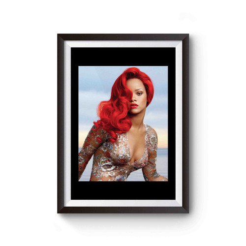 Rihanna Sexy Red Hair Poster