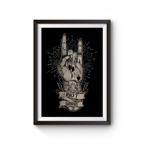 Riot Grrrl Fist Illustration Poster