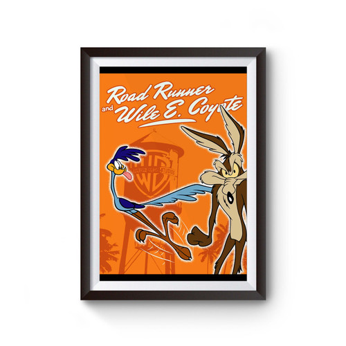 Road Runner And Wile E Coyote Cartoon Poster