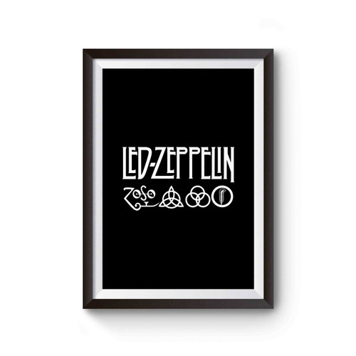 Rock Band Led Zeppelin Metal Punk Poster