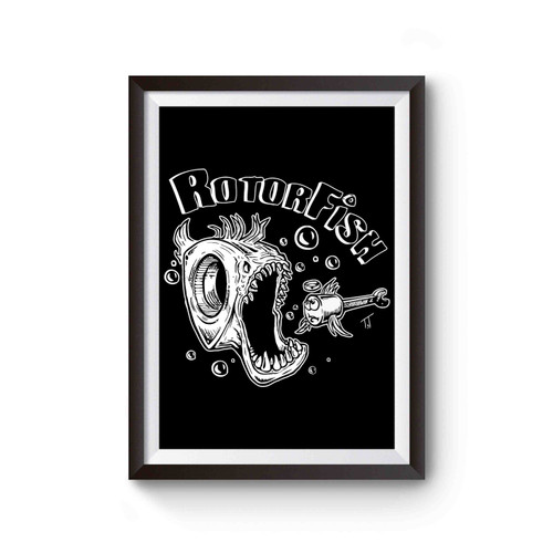 Rotary Engine Rotor Fish Wankel Rx7 Poster