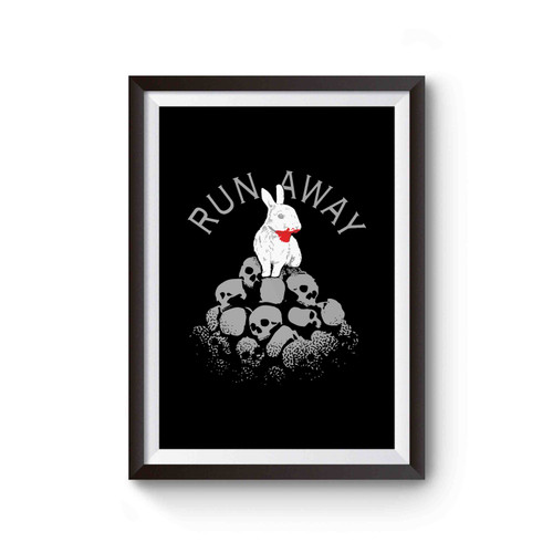Run Away Killer Bunny Inspired Poster
