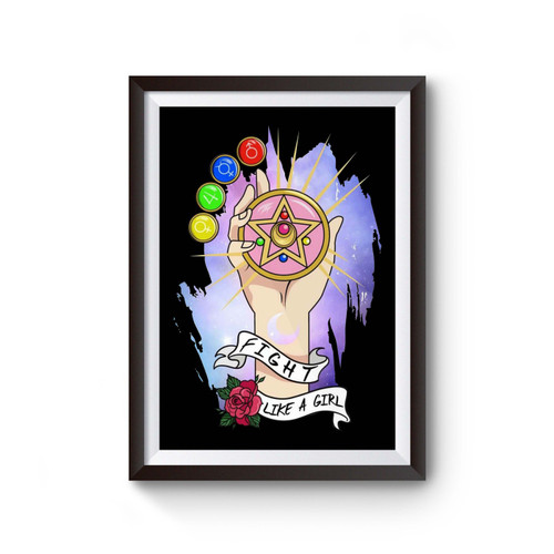 Sailor Moon Fight Like A Girl Poster
