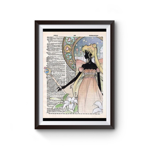 Sailor Moon Night Dictionary Art Poster