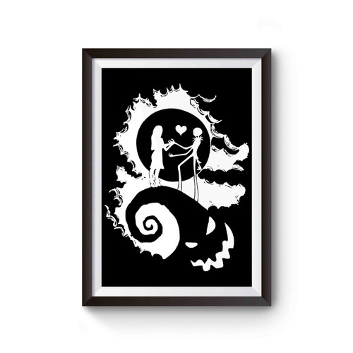 Sally And Jack Skellington Nightmare Before Christmas Poster