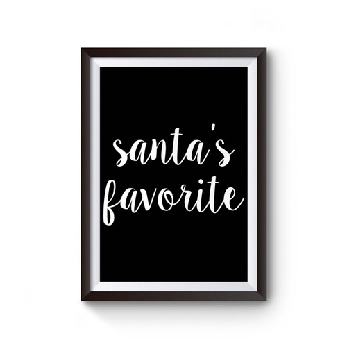 Santa's Favorite Poster