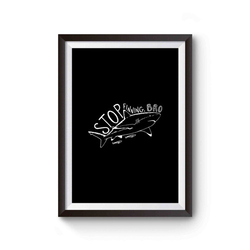 Save The Sharks Shark Fish Animal Nautical Conservation Poster