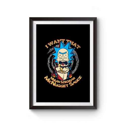 Schwifty Sauce Rick And Morty Poster