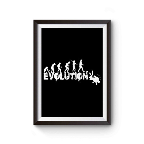 Scuba Evolution Snorkeling Divers Diving Swim Sea Funny Poster