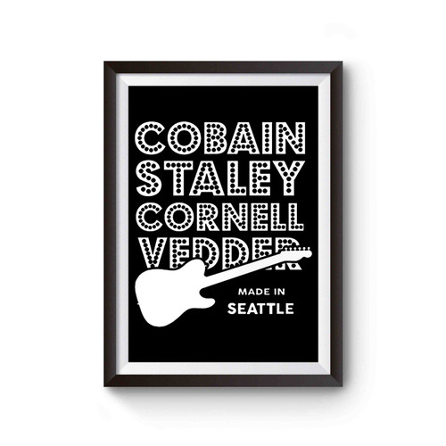 Seattle Grunge Legends Poster