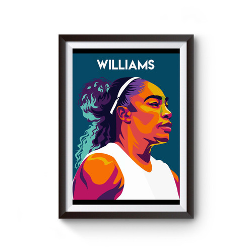 Serena Williams Tennis Player Poster