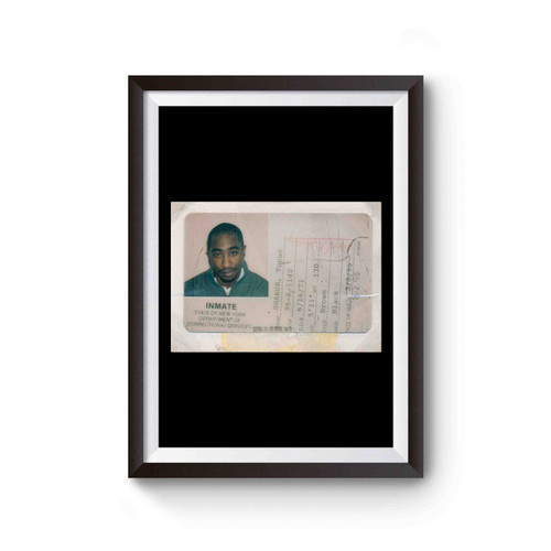 Shakur Tupac Id Card Poster