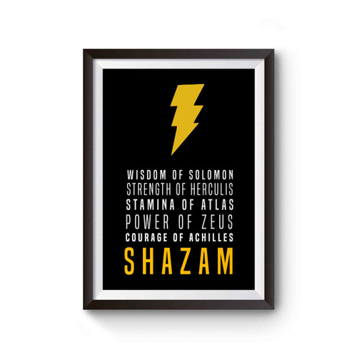 Shazam Quote Poster