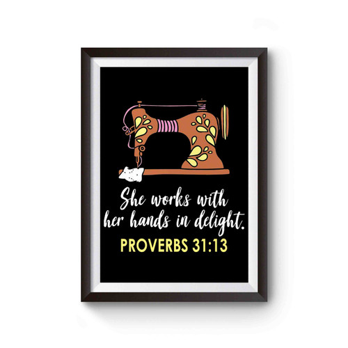 She Works With Her Hands In Delight Poster She Works With Her Hands In Delight Poster