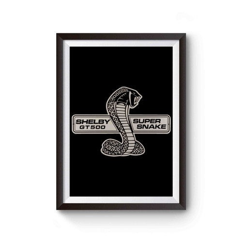 Shelby Cobra Ford Mustang Logo 2 Poster