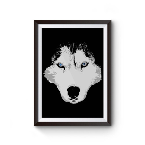 Siberian Husky Face Poster