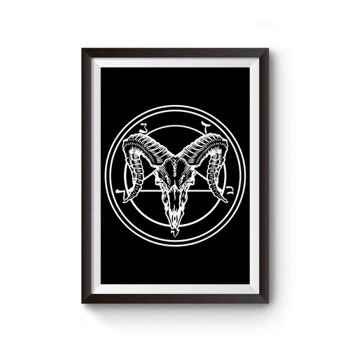 Sigil Of Baphomet Goth Gothic Occult Poster
