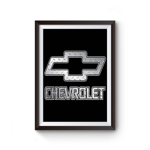 Silver Chevy Chevrolet Poster