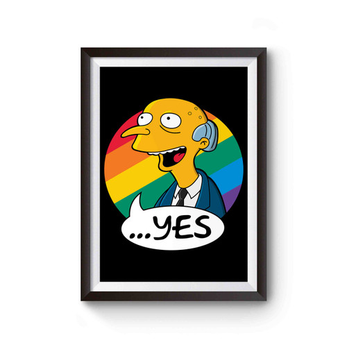 Simpson Burns Love Is Love Yes Poster