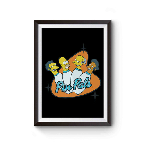 Simpsons Pin Pals Logo Poster