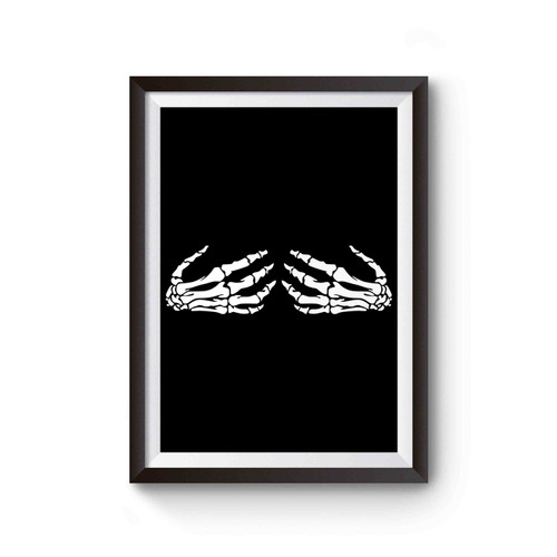 Skeleton Hands Funny Halloween Poster