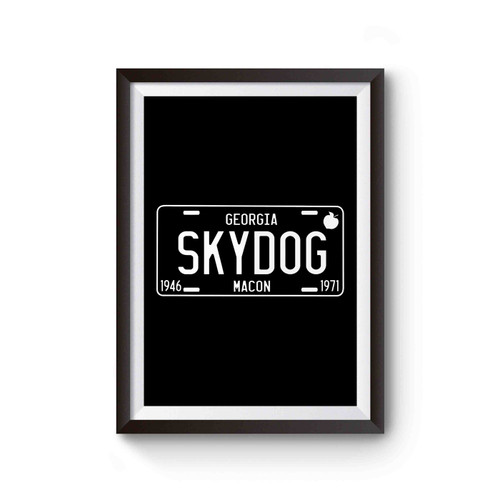 Skydog License Plate Poster