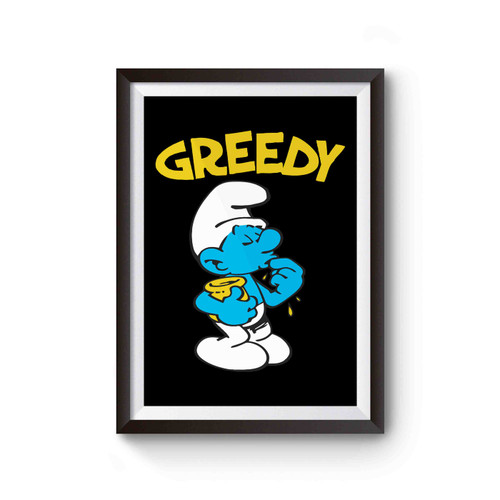 Smurfs Greedy Poster