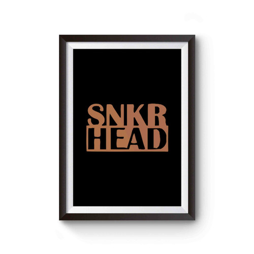 Snkr Head Dirty Copper Foamposite Poster