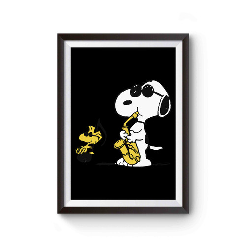 Snoopy Woodstock Jazz Poster