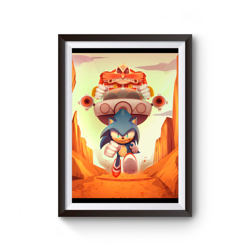 Sonic Sega Game Art Poster