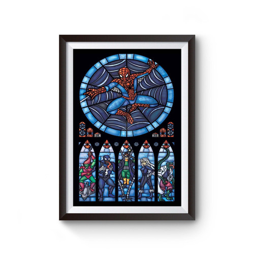 Spider Man Stained Glass Poster