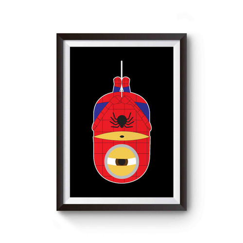 Spiderman Minion Cartoon Poster