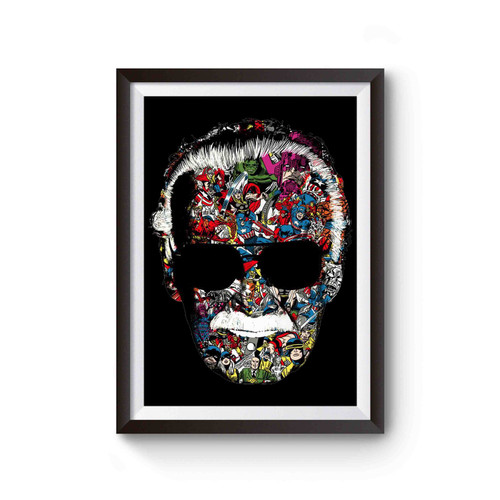 Stan Lee Face Art 2 Poster