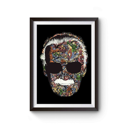 Stan Lee Marvel Head Poster