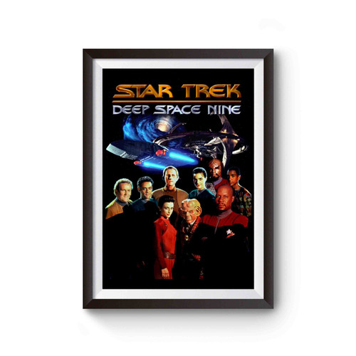 Star Trek Deep Space Nine Cast Vintage Space Trek Poster