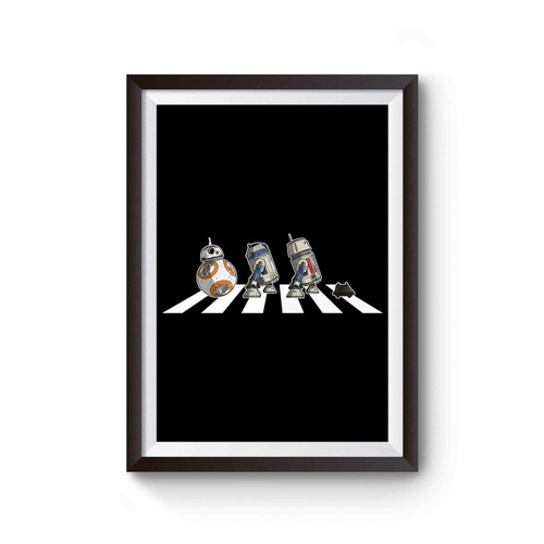 Star Wars Beatles Abbey Road Droids Poster